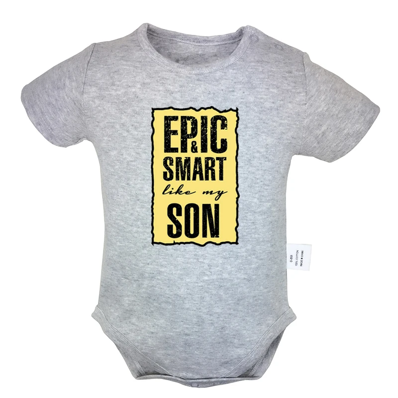 Выберите костюм с надписью Love Epic Smart Like My Son World's Okayest MOM Design для новорожденных