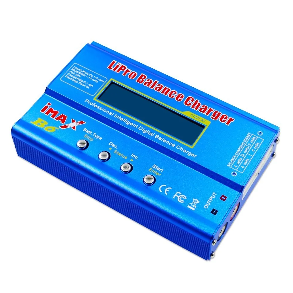 Горячая HTRC iMAX B6 80 Вт 6A зарядное устройство Lipo NiMh Li-Ion Ni-Cd цифровой RC Баланс Зарядное устройство Dis зарядное устройство+ 15 В 6A адаптер