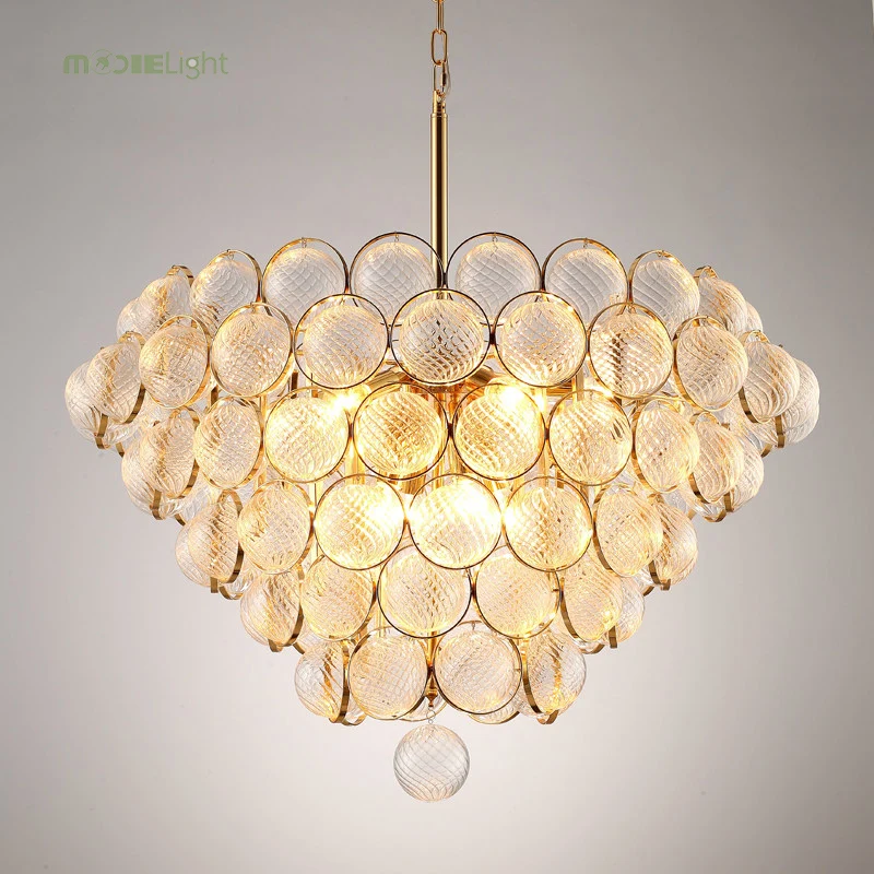 Современный золотой подвесной светильник Post Lustre Led, резные стеклянные шары, подвесные светильники для внутреннего освещения, подвесной светильник