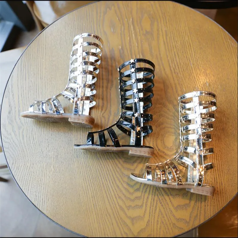 

2019 summer children's sandals version of the girls high to help support Roman shoes cool sandals rivet