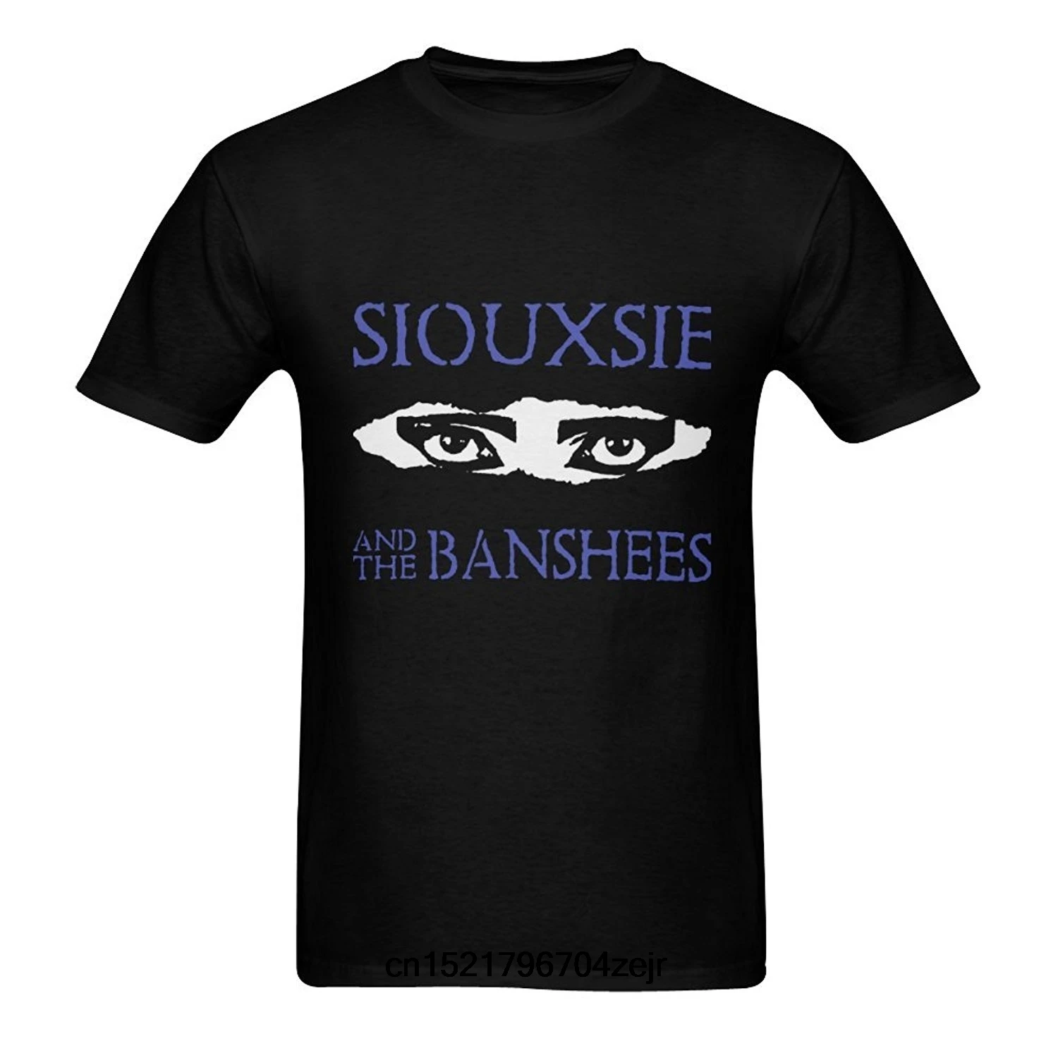 Для мужчин футболка стильные с круглым вырезом под горло Siouxsie and the Banshees короткий