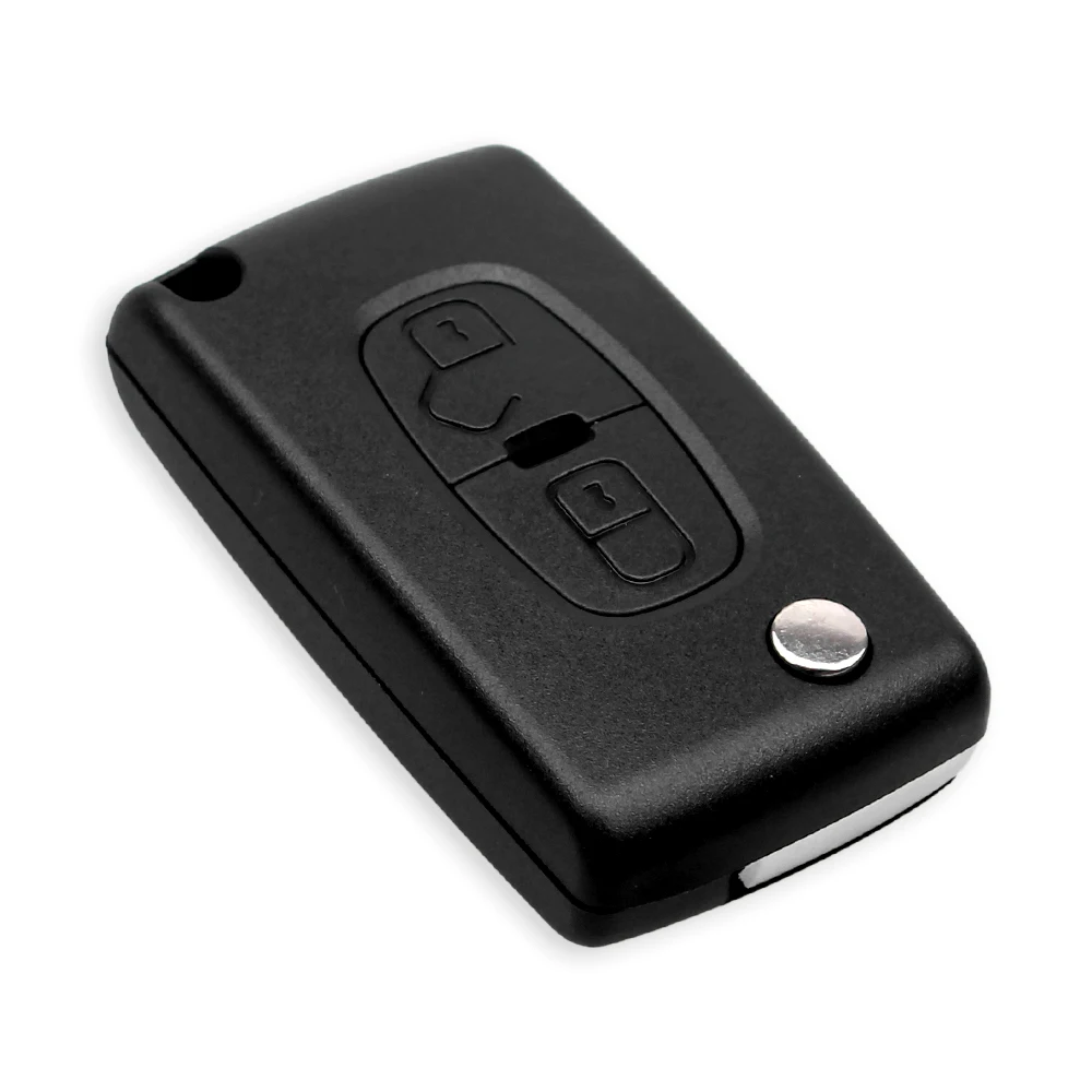 KEYYOU 10x для peugeot 4007 ET 4008 для Citroen C-Crosser C4 2 кнопки брелок, чехол для ключей флип удаленный ключ оболочки Fob MIT-11R Blade