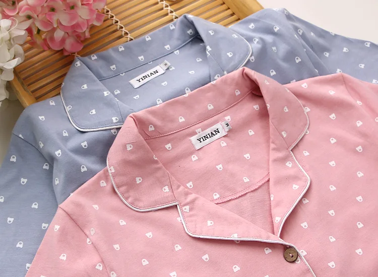 100% хлопок женская зимняя Пижама осенние женские спортивные костюмы с длинным