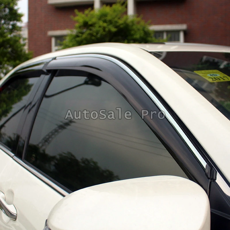 Подходит для Toyota Camry 2012 2013 2014 2015 2016 внешний Пластиковый оконный козырек Vent Shades Rain