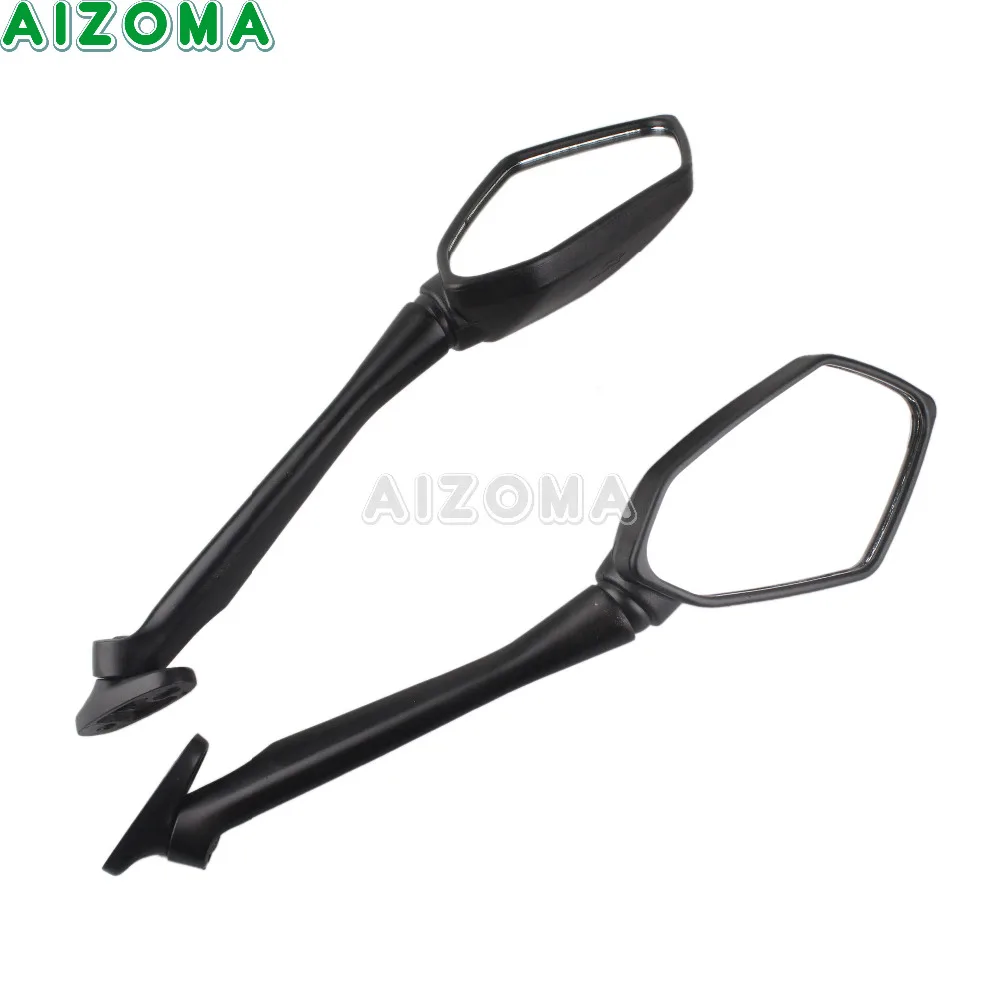 Motorcycles Black Left&ampRight Side Rearview Mirrors Street Bike Long Stem Rear View Mirror for Honda CBR250 CB1300S 2003-2012 |