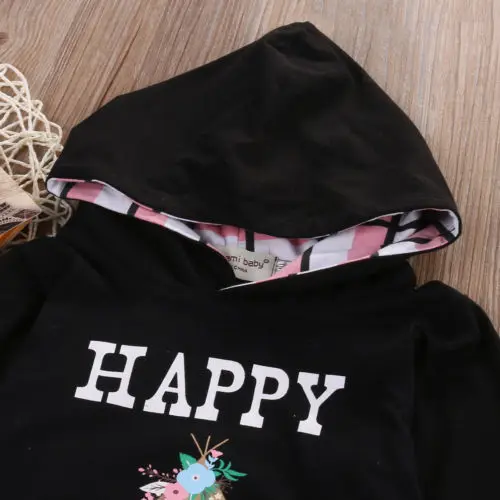 Лидер продаж Модный комплект одежды с надписью для малышей Милый хлопковый топ