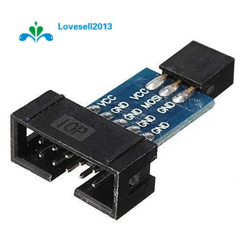10-контактная 6-контактная плата адаптера для AVRISP MKII USBASP STK500 35 мм X2 0 отличное