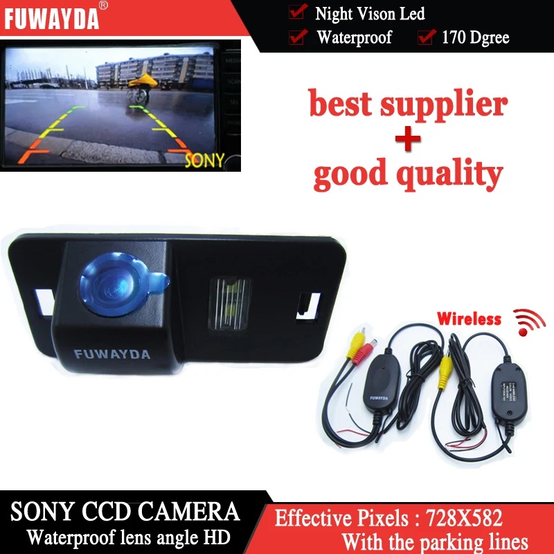 FUWAYDA Беспроводная для SONY CCD Автомобильная камера заднего вида BMW 1/3/5/6/7 серии X5 X6 E46