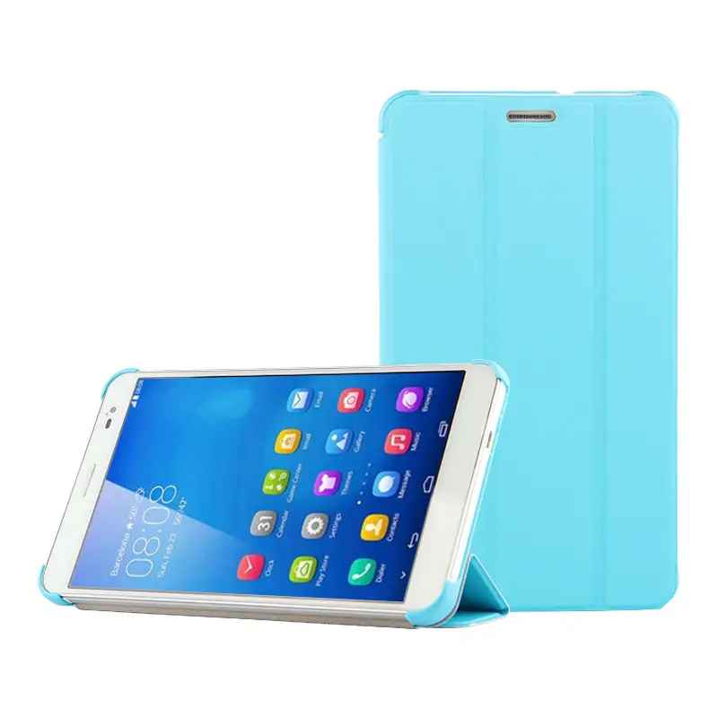 Blue Чехол для huawei MediaPad X1 7,0 защитный PU смарт-чехол кожаный планшет для huawei Honor X1 7D-501U 7D-503L защитный чехол - Цвет: Blue
