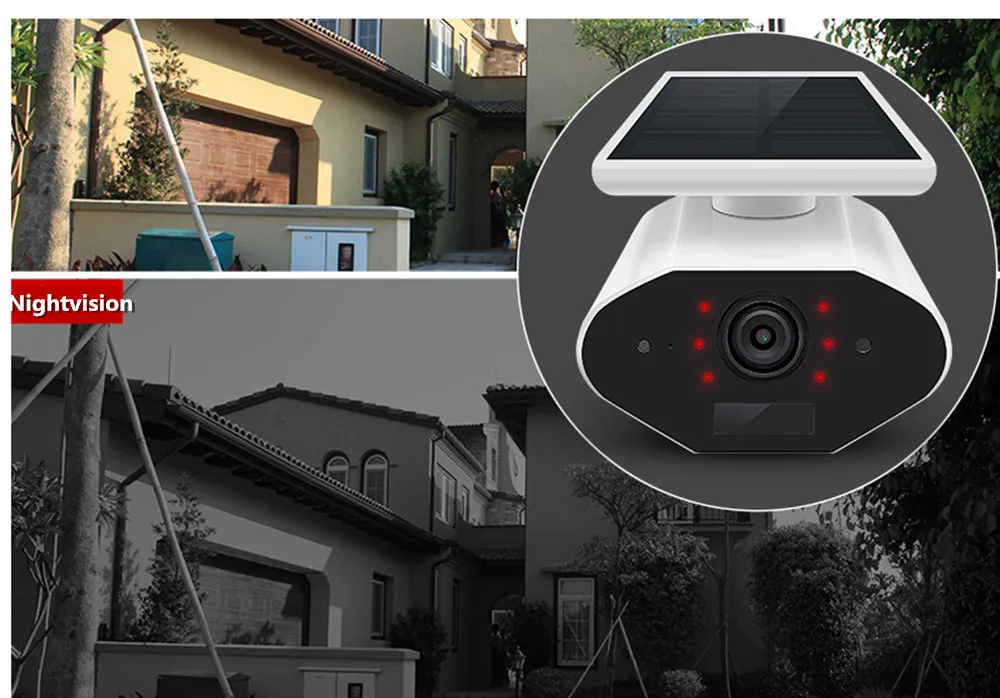 Wi-Fi ip-камера на солнечной энергии 1080P HD беспроводная наружная Водонепроницаемая аудио камера ночного видения sd видеонаблюдения CCTV безопасности ip cam