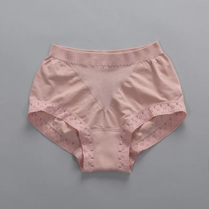 

Guiyi Women's Cotton Lace Panties Plus Size Femme Elastic Seamless Sexy Briefs Women Underpants Women Knickers Ladies Underwear