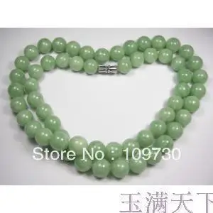 Природный грузов Грейс полный зеленый бисер изумрудное ожерелье/нефрита