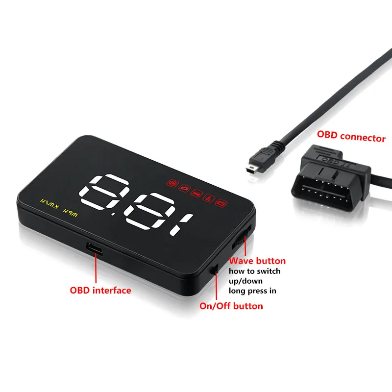 Автомобильный HUD GPS скоростной проектор Авто дисплей лобовое стекло автомобиля