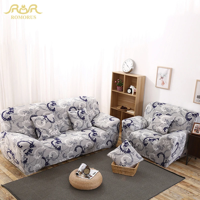 Оливковая ветка серый плотный все включено чехлы для диванов Новая эластичная