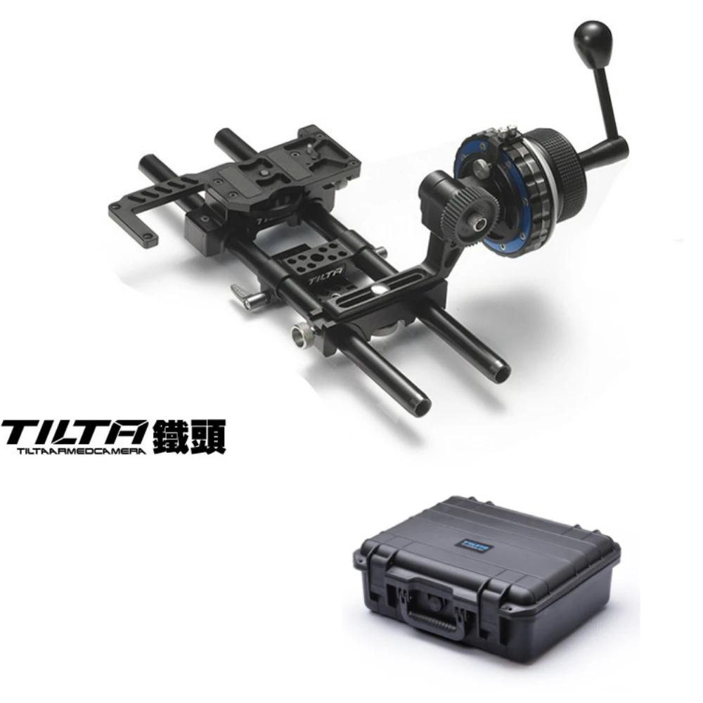 Tilta FF T03 Damped Follow Focus + Quick release Base Plate чехол для DSLR HDV Camera RIG 5D2 5D3 GH3 D800 BMCC C300 C500|dslr kits|case