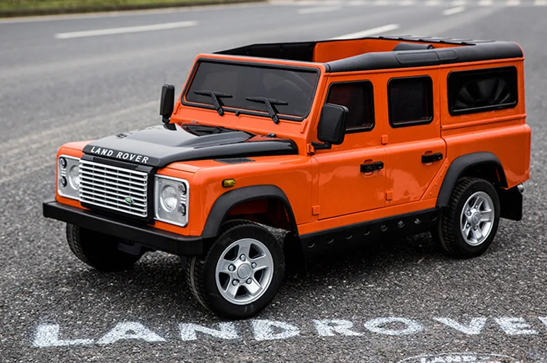 ORANGE Ridgepole Maxinkuan Land Rover, Детский электромобиль, детские игрушки, автомобильный пульт дистанционного управления, четыре колеса, качели, можно сидеть, ребенок - Цвет: ORANGE
