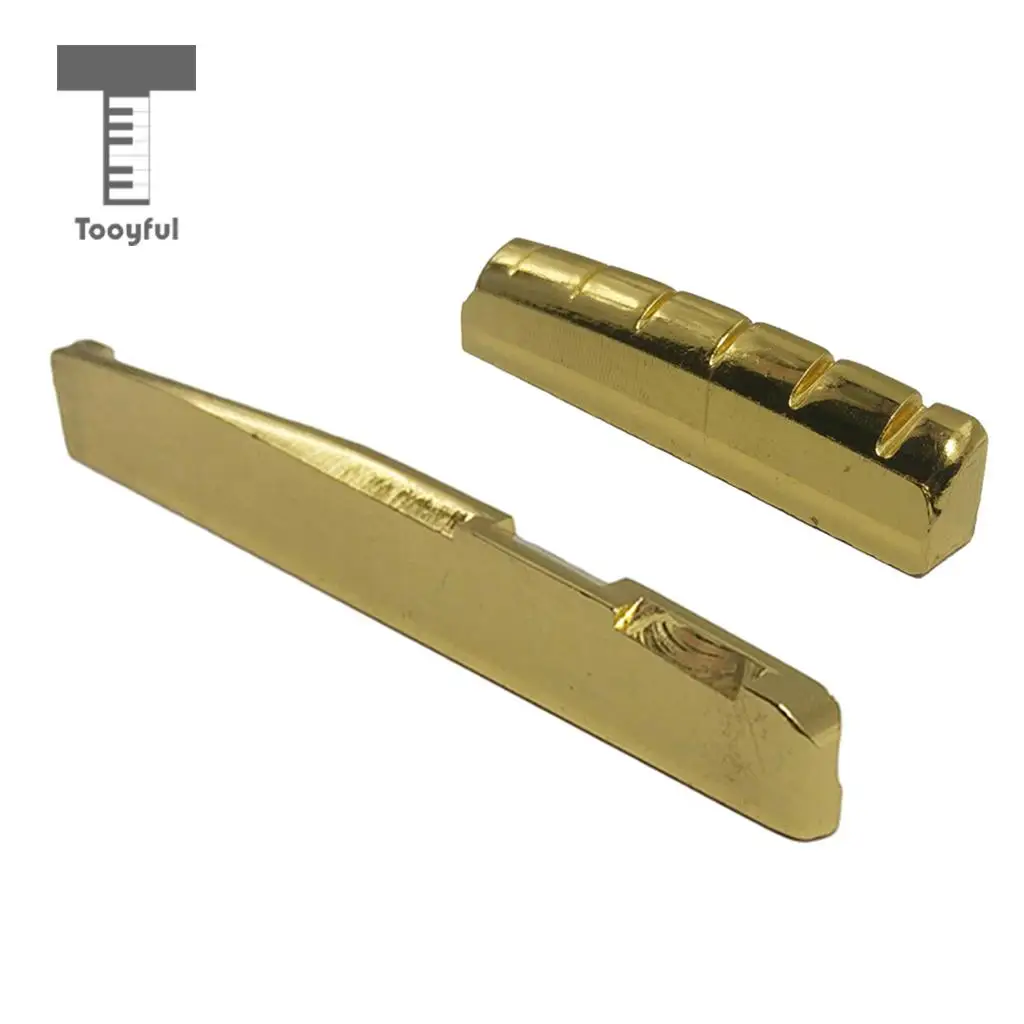 Tooyful латунные мостовые штифты Peg Saddle Nut Набор для 6-струнных аксессуаров