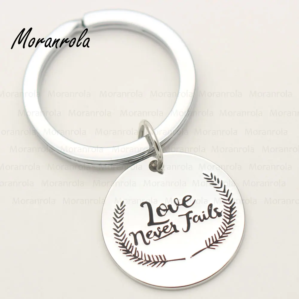 Медное ожерелье Любовь никогда не выходит брелок подвеска драгоценности из