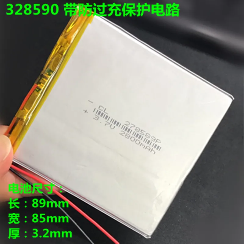 Полимерная литиевая батарея 3 7 В 2800MAH278589 подходит для планшетных ПК 309090|Цифровые