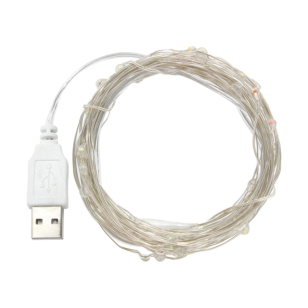 СВЕТОДИОДНАЯ Гирлянда новая милая 5 м 10 USB гирлянда праздничное освещение для
