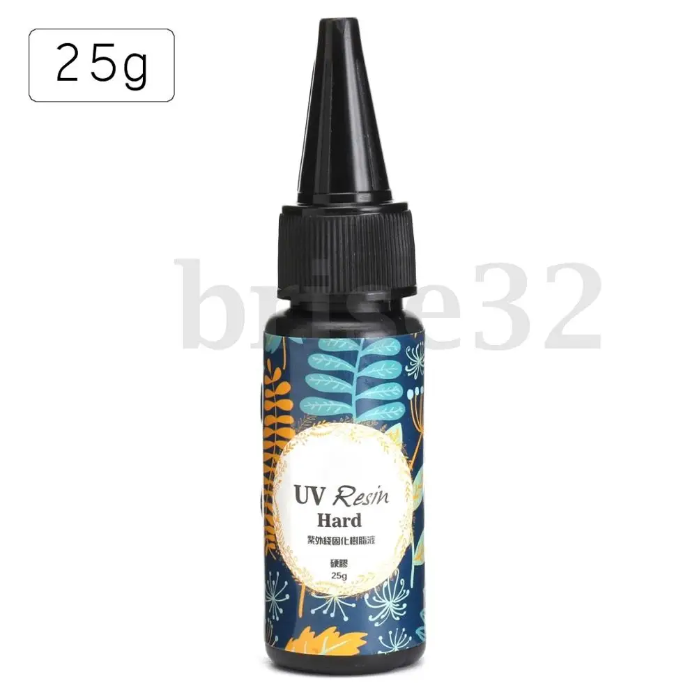 Новое поступление DIY 25/60/100g УФ Смола ультрафиолетовое отверждение Солнечная Солнечный свет активированный твердый клей резина дропшиппинг - Цвет: 25g