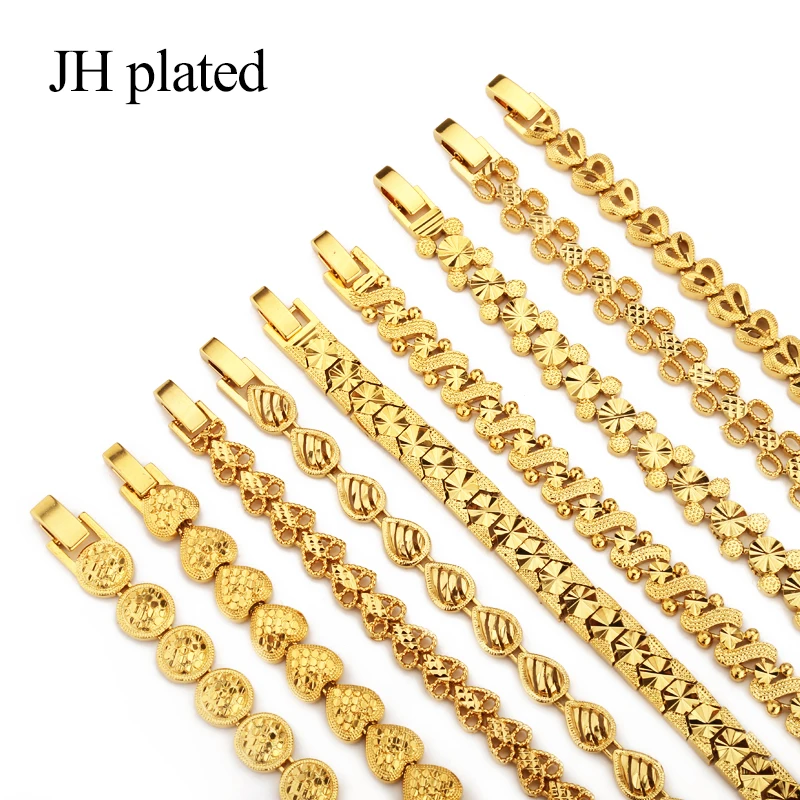 Модный новый браслет JHplated в африканском стиле Эфиопии золотого цвета для мужчин
