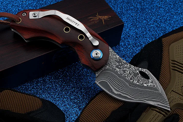 Новинка 2021 бесплатная доставка складной нож из дамасской стали для природы