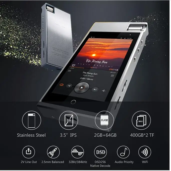 CAYIN N5iiS N5IIS на базе Android Мастер Цифровой аудио Loseless музыкальный плеер 2 Гб ОЗУ 64