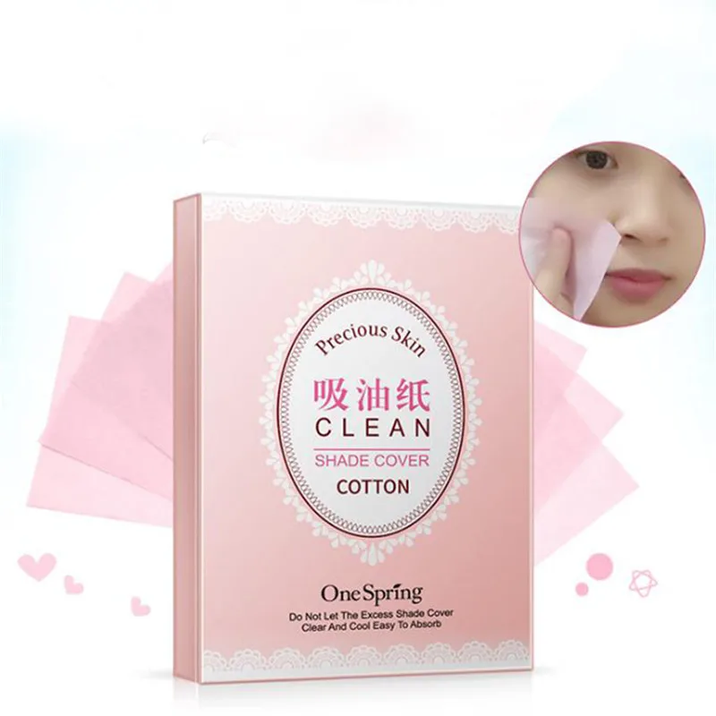 

100pcs/pack Tissue Papers Green Tea Smell Makeup Cleansing Oil Absorbing Face Paper Absorb Blotting Facial Cleanser Face Tool