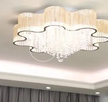 Простая хрустальная лампа в форме сливы потолочная для гостиной светодиодная