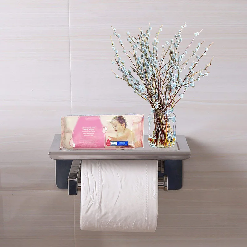 Wall Mounted Toilet Roll Storage Bathroom Self Adhesive Things For Home Holder Shower Paper Organizer Stand Household