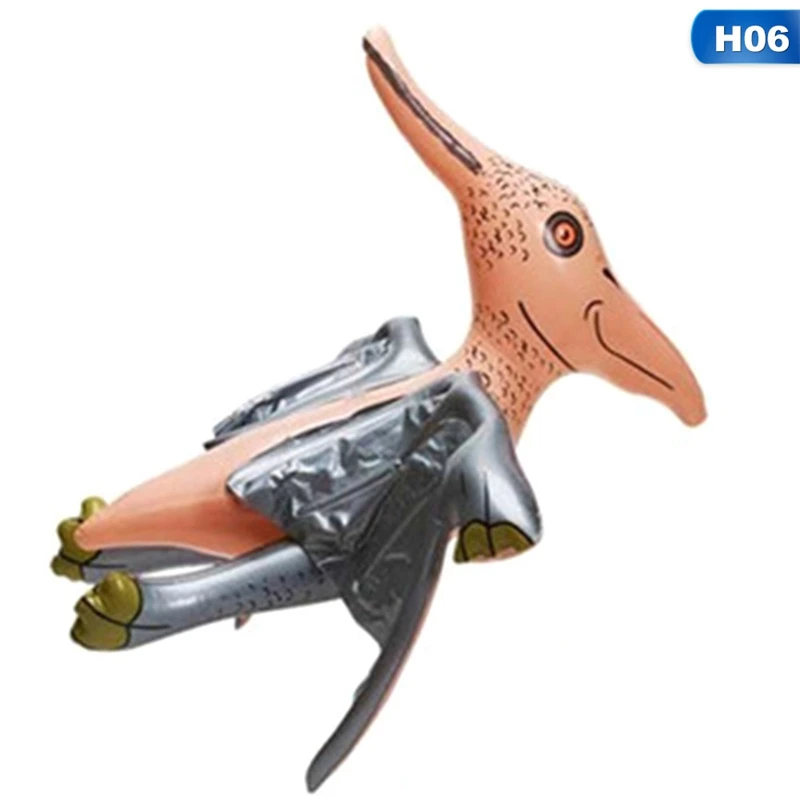 TOY8491H06 6 стильных надувных игрушек динозавров для девочек и мальчиков на день рождения, рождественскую вечеринку, детские подарки на открытом воздухе, реквизит для двора, воздушные шарики в форме животных - Цвет: TOY8491H06