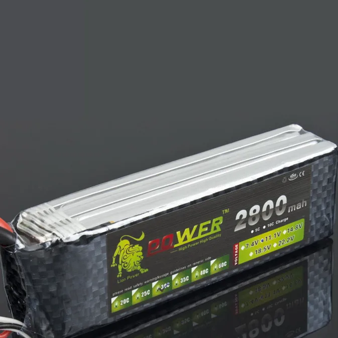 Lipo аккумулятор Lion Power 3S 11 1 В 2800 мА/ч для вертолета квадрокоптера самолета 30c RC