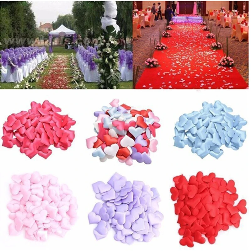 Конфетти в форме сердца свадебные принадлежности декор для брачной комнаты