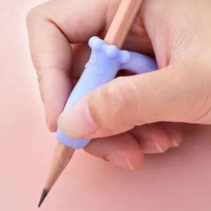 Deli Pupils Topper T-sharp Pencil Grip Corrective Device Student Pencil Holding Posture Correction Silica Gel Pencil Holder