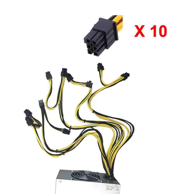Блок питания для ПК 1600 Вт PSU ETH S7 S9 6pin * 12 ATX майнинга L3 блок Eth Bitcoin Miner Antminer|Блоки