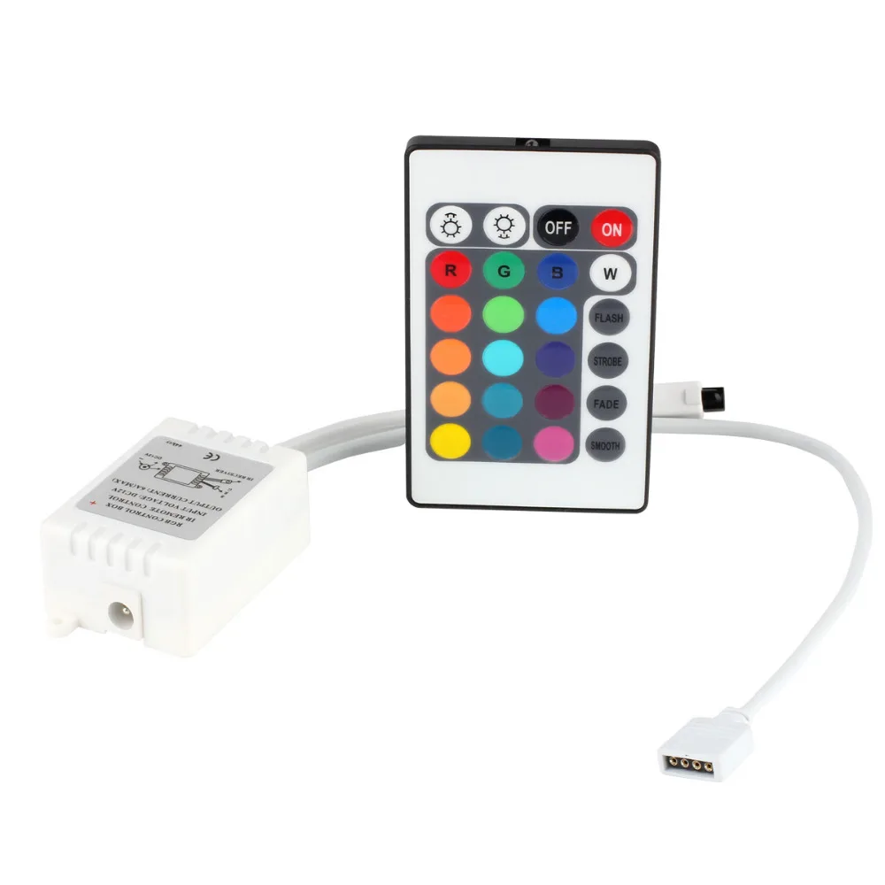 RGB Светодиодная лента комплект SMD 3528 5 м 300 светодиодный s DC 12 В водонепроницаемый гибкий светильник с ИК-пультом дистанционного управления 24 Вт адаптер питания