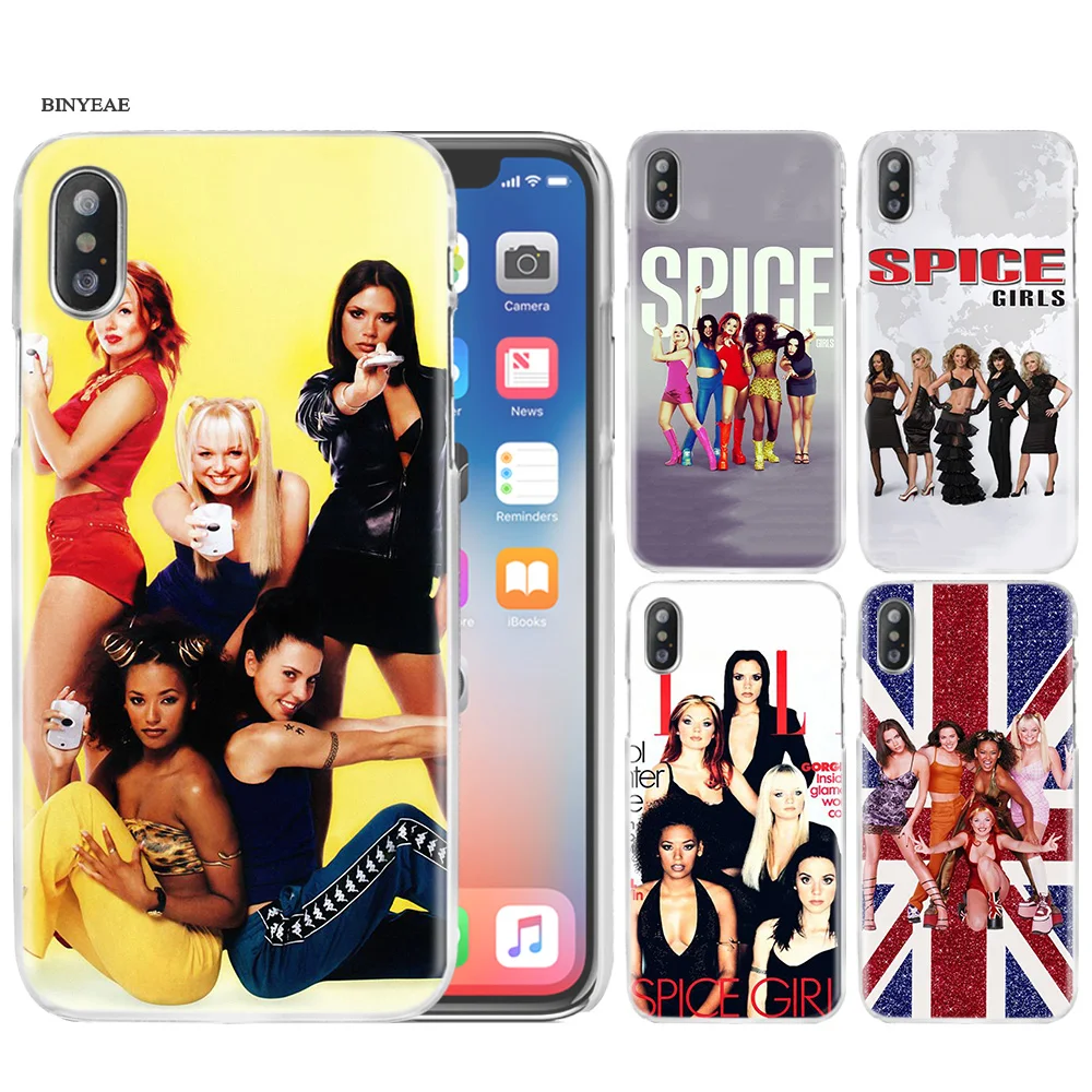 Сексуальный Чехол для мобильного телефона для девочек Spice, прозрачный Жесткий ПК для iPhone XS Max XR 7 8 6 6s Plus X 5 5S SE 5C 4 4s Fundas Coque