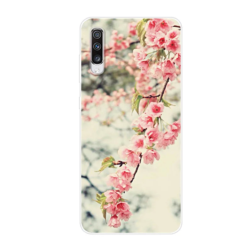 Чехол с рисунком для Samsung Galaxy A70 мягкий силиконовый чехол из ТПУ телефона A 70 милые