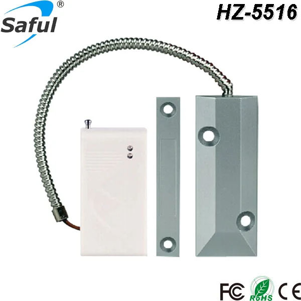 Saful Hot sale 433 MHz Reed pipe magnetic control Wireless Roller Shutter Door Gap Sensor Detector Just For gsm Alarm System |