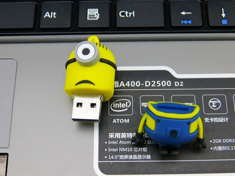 Флеш-накопитель 128 ГБ с изображением миньонов, 128 ГБ, USB флеш-накопитель, 64 ГБ, 32 ГБ, 16 ГБ, 8 ГБ, флеш-память