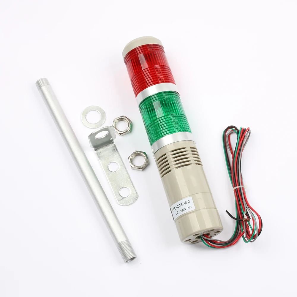 LED AC220V 110V DC 12V 24V безопасная стек лампа красный зеленый желтый вспышка