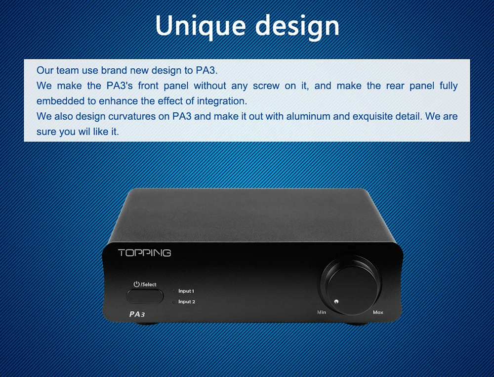 TOPPING PA3 Настольный HiFi Цифровой усилитель