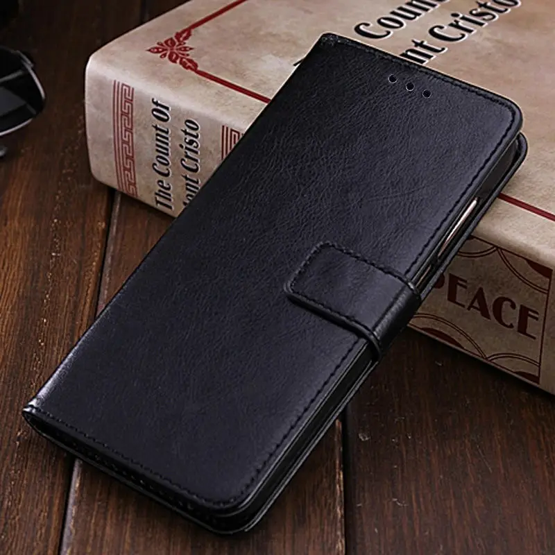 Black Кожаный флип-кошелек чехол для телефона для huawei P Smart P20 Lite mate 20 Lite P10 mate 10 Y5 II P8 Lite P9 P20 P30 Pro Y6 - Цвет: Black