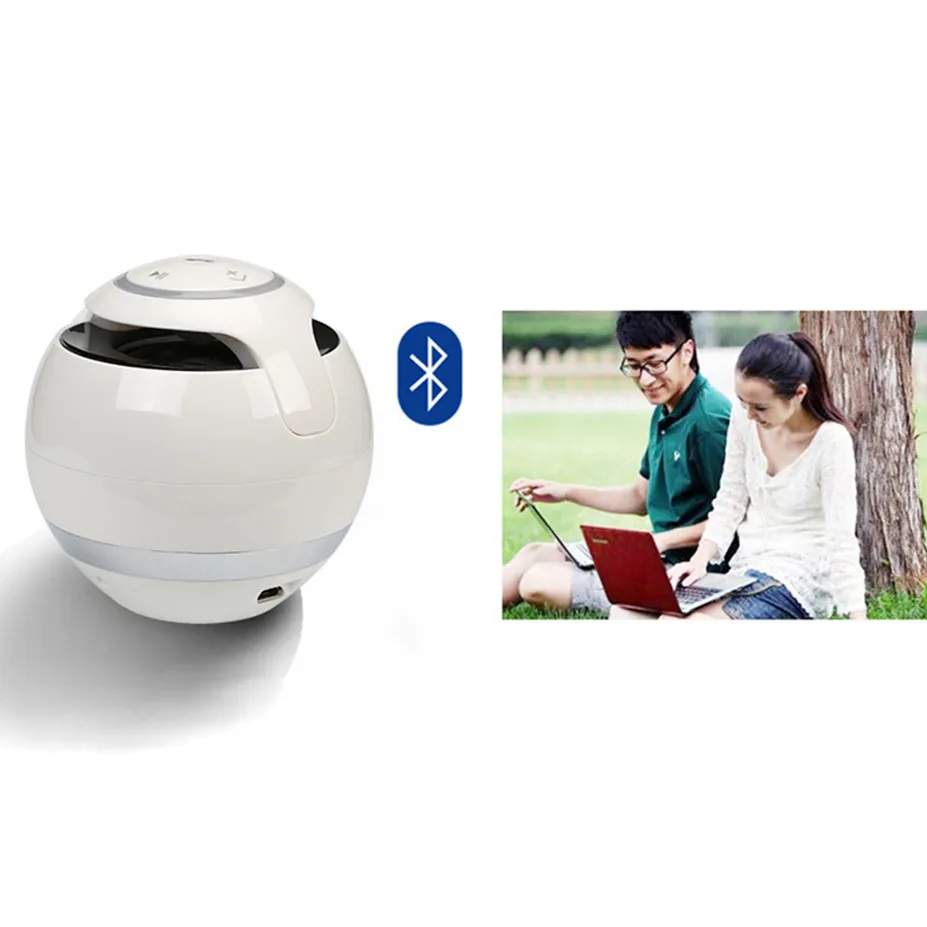 Nasin круглый беспроводной Bluetooth динамик портативный сабвуфер w микрофон Поддержка TF карты USB MP3 FM AUX громкой связи для смартфонов
