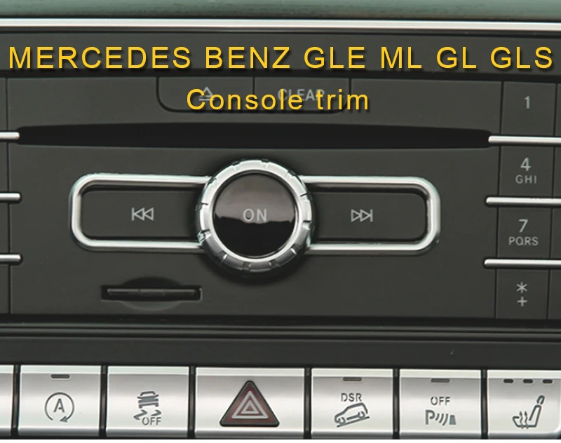 Для Mercedes Benz GLE W166 Coupe C292- автомобильная центральная консоль, кнопка панели, накладка, наклейка, аксессуары для интерьера