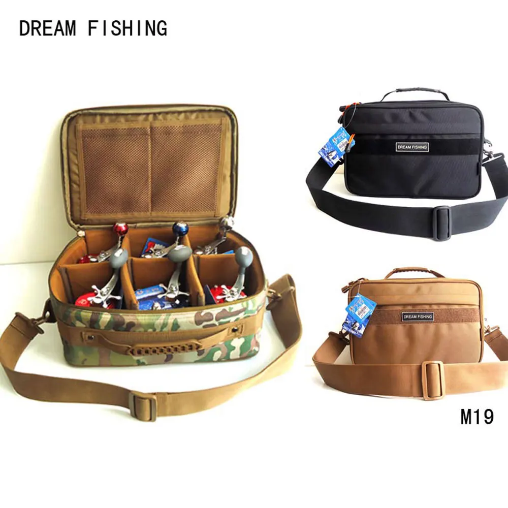 Сумка катушка Sknapsack большая емкость рыболовные снасти сумки Dream Fishing 33*13 * 23cm1200D Oxford