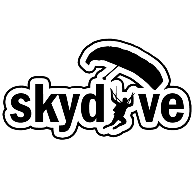 

10.8*20cm Skydive Funny Car Sticker Vinyl Decal For Auto Car Stickers Styling Car Decoration