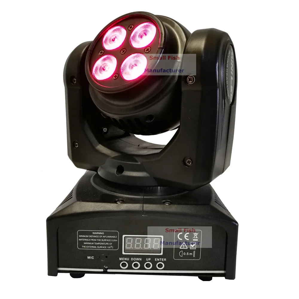 Дешевая цена 8xlot мини двухсторонний СВЕТОДИОДНЫЙ Moving Head Wash Light Высокое качество