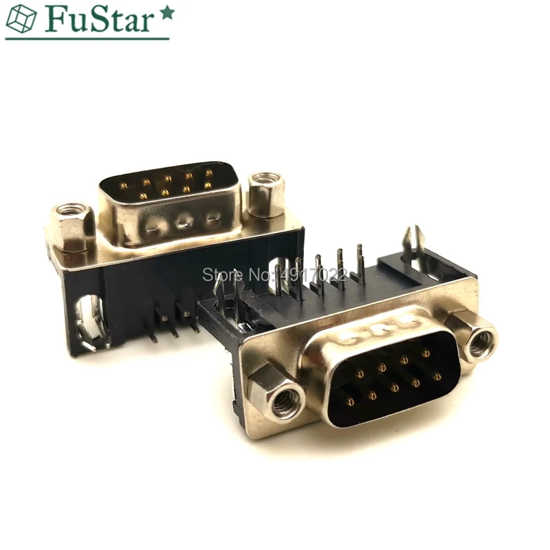 5 шт./лот адаптер-коннектор DB9 DR9 типа Папа-припой серия сварная пластина 90